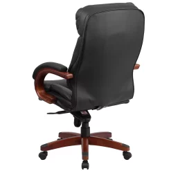 Flash Furniture Hansel High Back LeatherSoft Office Chair 5 Flash Furniture Hansel High Back LeatherSoft Office Chair -Zuo Modern Shop 6060399 ALT4