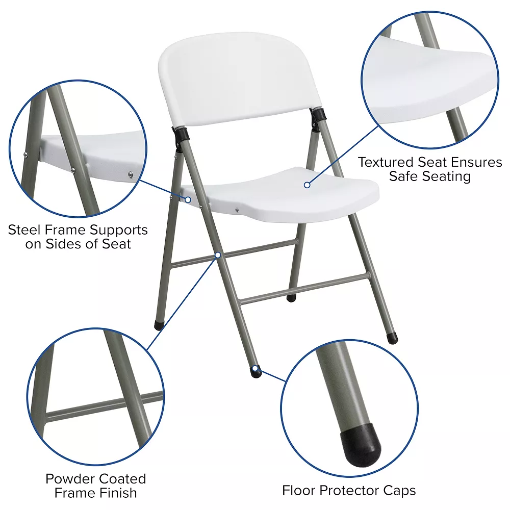 Flash Furniture Hercules Folding Chair 5 Flash Furniture Hercules Folding Chair - Image 3