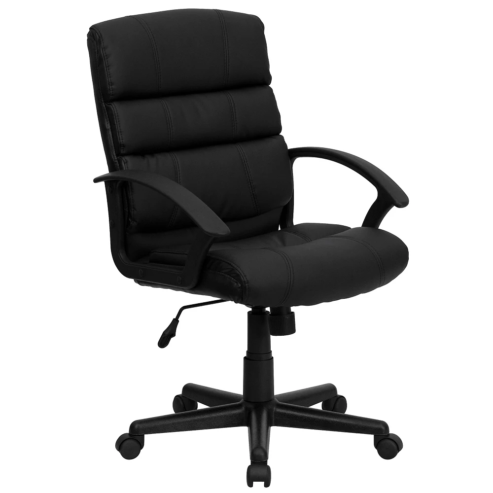 Flash Furniture Lane Mid-Back LeatherSoft Swivel Office Chair 3 Flash Furniture Lane Mid-Back LeatherSoft Swivel Office Chair