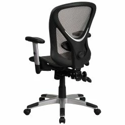 Flash Furniture Sam Mid-Back Swivel Ergonomic Office Chair -Zuo Modern Shop 6061932 ALT3