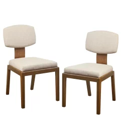 INK+IVY Lemmy Mid-Century Modern Upholstered Dining Chair 2-piece Set