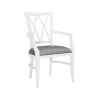 Linon Archie Arm Chair -Zuo Modern Shop 6122406 White Pu