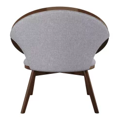 Cenports Clair Gray Mid-Century Fabric Upholstery Solid Wood Frame Accent Chair -Zuo Modern Shop 6144465 ALT2