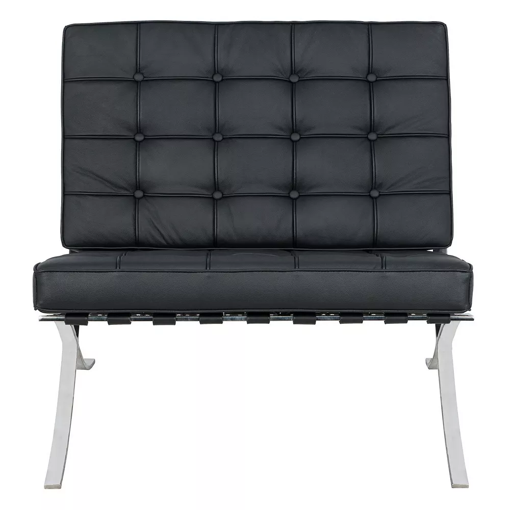 LeisureMod Bellefonte Style Modern Pavilion Chair - Black 4 LeisureMod Bellefonte Style Modern Pavilion Chair - Black - Image 2