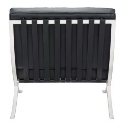 LeisureMod Bellefonte Style Modern Pavilion Chair - Black 9 LeisureMod Bellefonte Style Modern Pavilion Chair - Black -Zuo Modern Shop 6144707 ALT3