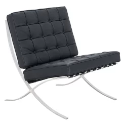 LeisureMod Bellefonte Style Modern Pavilion Chair - Black