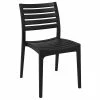 Luxury Commercial Living 33" Black Outdoor Patio Stackable Dining Chair -Zuo Modern Shop 6238410