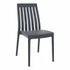 Luxury Commercial Living 35" Gray High Back Stackable Outdoor Patio Dining Chair 2 Luxury Commercial Living 35" Gray High Back Stackable Outdoor Patio Dining Chair -Zuo Modern Shop 6238458