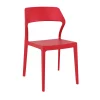 Luxury Commercial Living 32.75" Red Solid Patio Dining Chair -Zuo Modern Shop 6238461