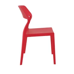 Luxury Commercial Living 32.75" Red Solid Patio Dining Chair -Zuo Modern Shop 6238461 ALT