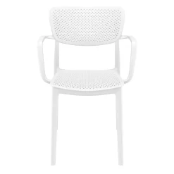 Luxury Commercial Living 33" White Stackable Solid Patio Dining Arm Chair 7 Luxury Commercial Living 33" White Stackable Solid Patio Dining Arm Chair -Zuo Modern Shop 6238585 ALT2