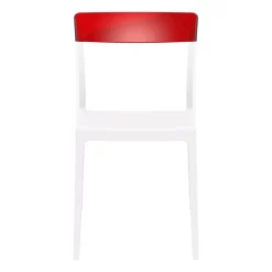 Luxury Commercial Living 33" White And Red Patio Dining Chair 3 Luxury Commercial Living 33" White And Red Patio Dining Chair -Zuo Modern Shop 6238688 ALT2