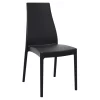 Luxury Commercial Living 37" Black Outdoor Patio Solid High Back Dining Chair -Zuo Modern Shop 6238744
