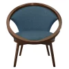Cenports Clair Blue Mid-Century Fabric Upholstery Solid Wood Frame Accent Chair 2 Cenports Clair Blue Mid-Century Fabric Upholstery Solid Wood Frame Accent Chair -Zuo Modern Shop 6288781