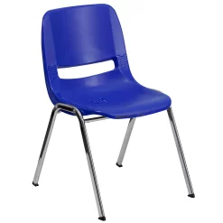 Emma+Oliver Emma And Oliver Ergonomic Kid's Shell Stack Chair - 14" Seat Daycare Home School